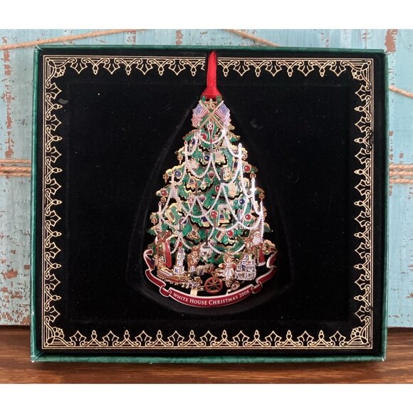 White House Historical Association 2008 Christmas Tree Ornament Decoration - Picture 1 of 5